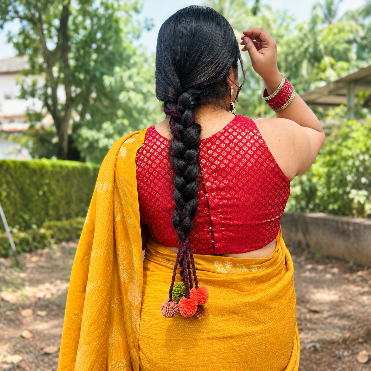 Jamanthi Mini Kerala Pranda small hair accessory gift for girls and young brides
